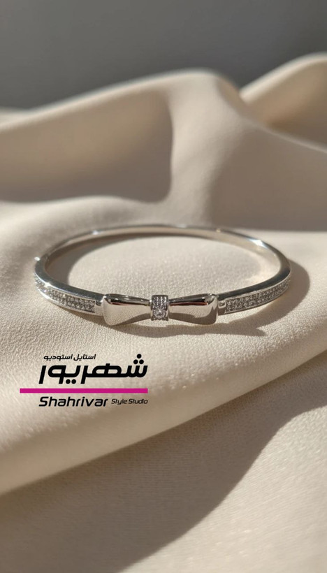 بنگل النگو سیلور پاپیون برند ژوپینگ