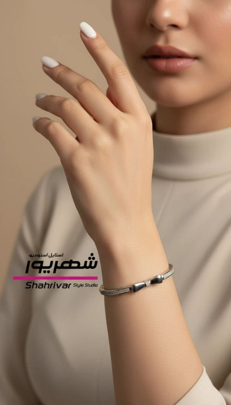 بنگل النگو سیلور پاپیون برند ژوپینگ