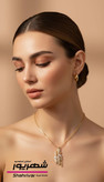 گردنبند پر ژوپینگ جواهری