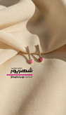 گوشواره قلب و نگین ژوپینگ