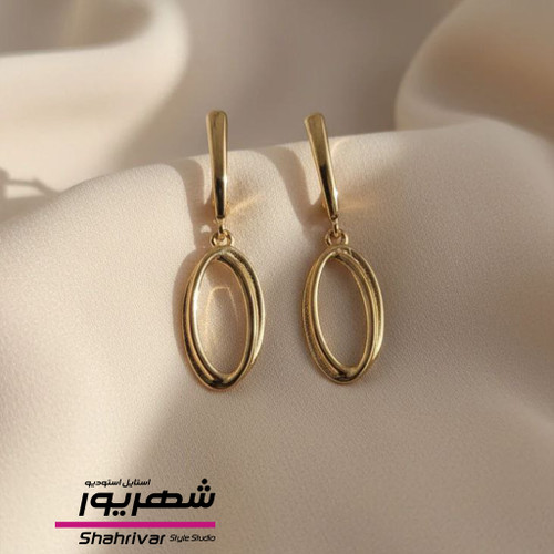 گوشواره طلایی زنانه ژوپینگ طرح طلا