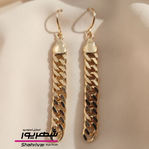 گوشواره طلایی کارتیه درشت زنانه ژوپینگ